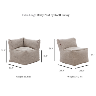 Dotty Pouf Lounge Set (Extra Large) by Roolf Living
