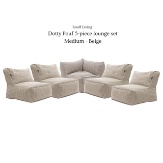 Dotty Pouf Lounge Set (Medium) by Roolf Living