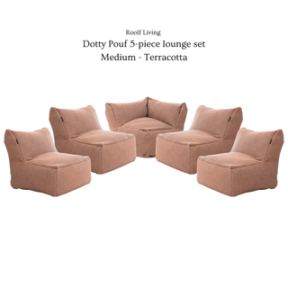 Dotty Pouf Lounge Set (Medium) by Roolf Living