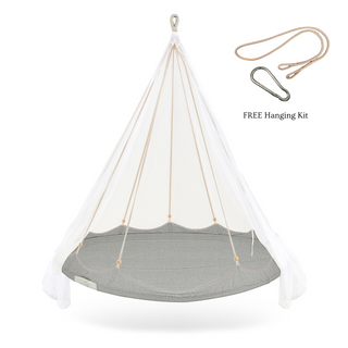 Outdoor Sunbrella® Daybed (Medium) - Seagull </br>FREE Hanging Kit included
