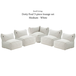 Dotty Pouf Lounge Set (Medium) by Roolf Living